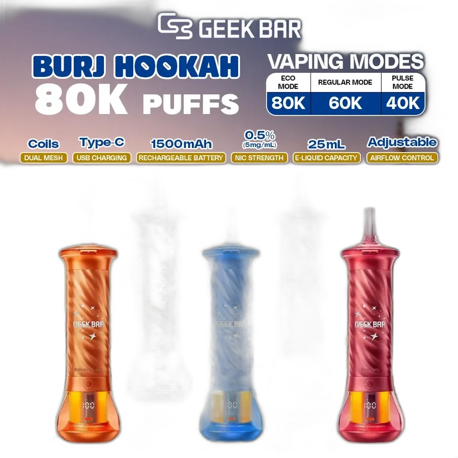 Geek Bar Burj 80K Disposable Shisha Vape