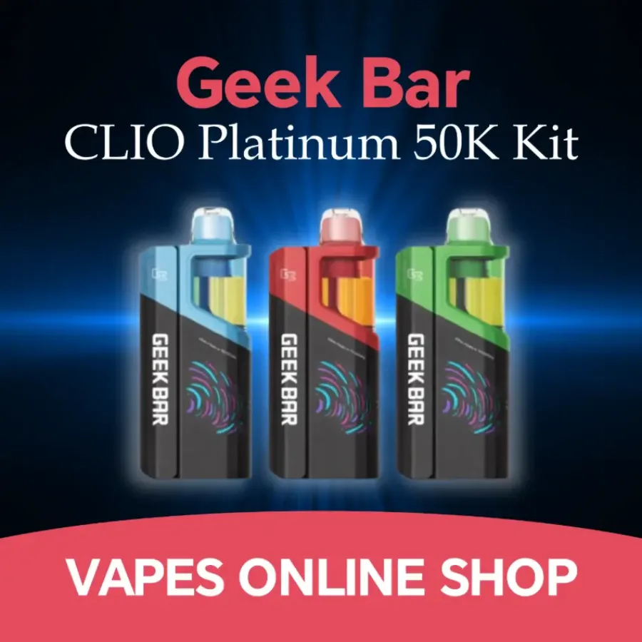 Geek Bar Clio Platinum 50K Disposable Vape Kit